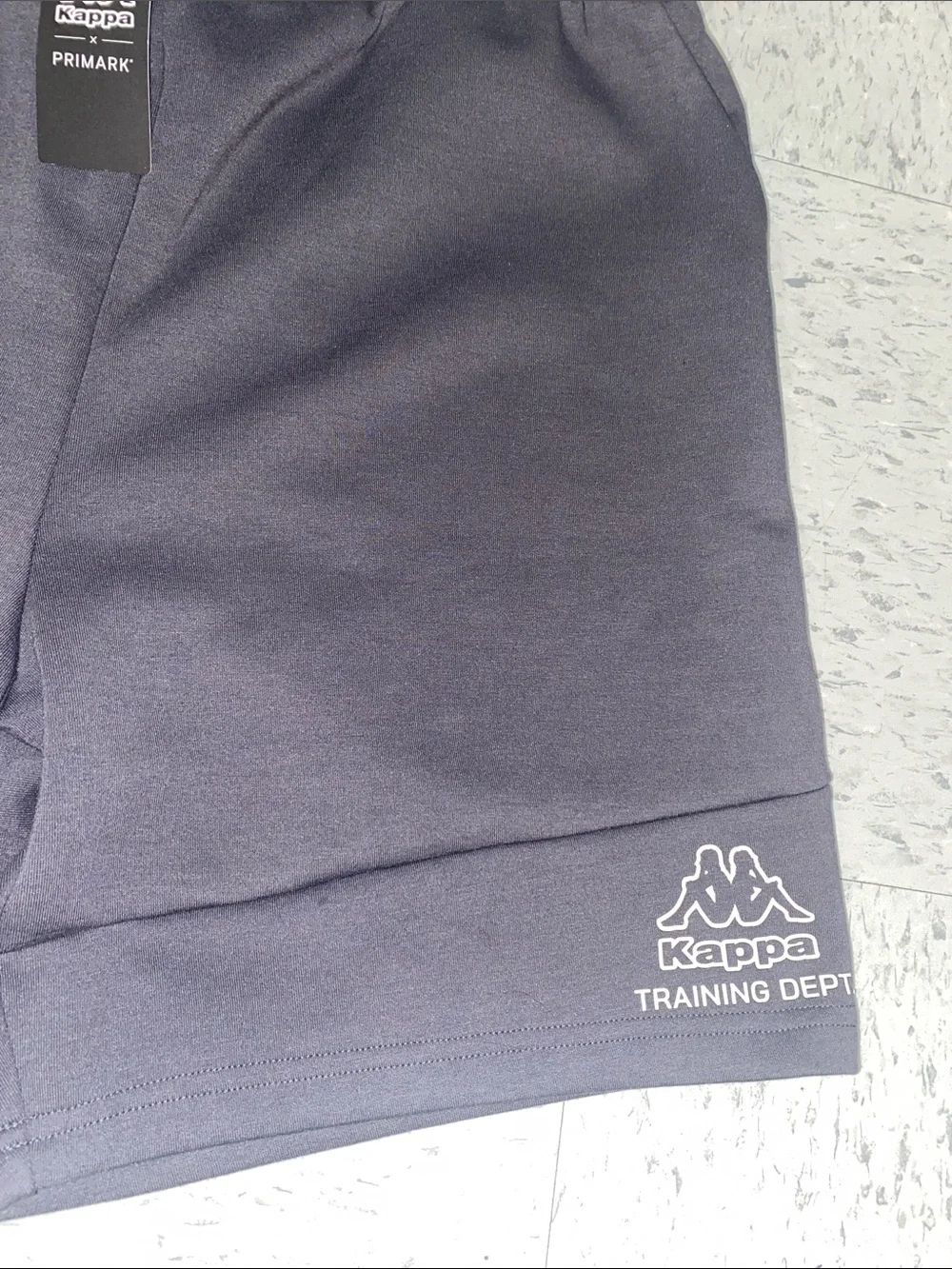 Kappa Men's Dark Charcoal Athletic Knit Shorts size large L brand new